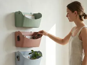Modular Curve Bins Stackable Wall & Desk System