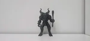 Mecha Demon with Battle Mace Holiday Figure