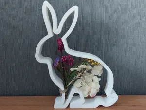 Ostern Hase Silhouette Deko