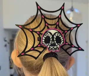 Spider skull Hair Clip