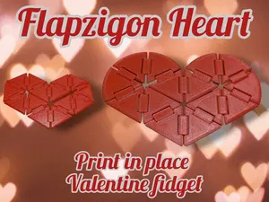 Flapzigon Heart - the Valentines Fidget