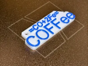 有趣的咖啡化学合成法挂件
