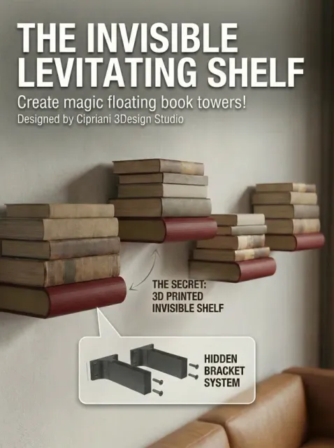 Levitating Book Shelf | Magic Floating Stack — Фото 5 из 5
