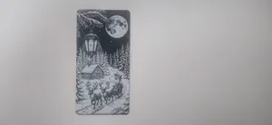 Giant Lantern Reindeer Cabin Bookmark