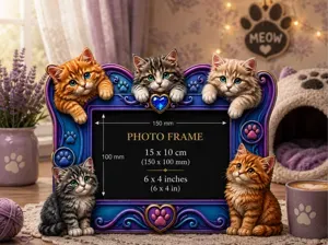 Curious Kittens Photo Frame
