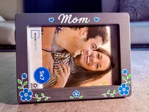 5x7 Frame Cover with Floral Design