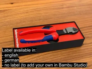 Gridfinity Bin Knipex Side Cutters 180mm
