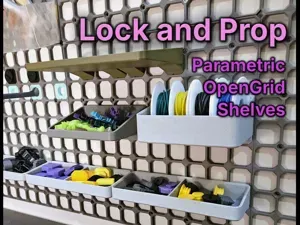 Lock n Prop: Parametric Shelf for OpenGrid
