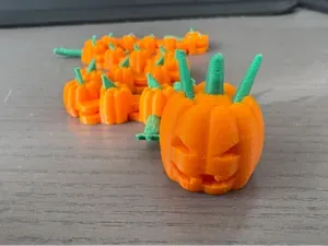 Pumpkin Worm – Articulated Flexi Halloween worm