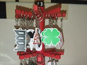 Keychain Stand rotating, whit Editable Price Tag