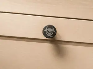 Biohazard skull head handle