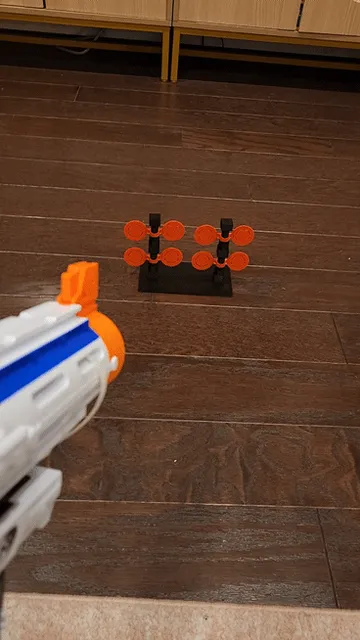 Auto-resetting Spinning Toy Targets