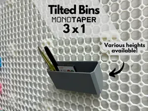 Tilted Bins MonoTaper - 3x1 (various heights)
