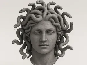 Medusa Sculpture – Mythical Greek Decorative Model