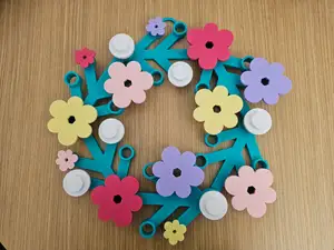 Big Spring Flowers Brick Wreath