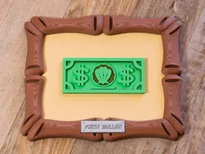 Mr. Krabs’ First Dollar - Spongebob Wall Hang Prop