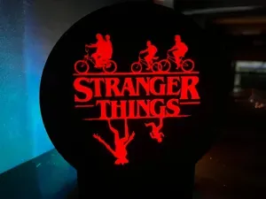 Stranger Things LightBox tonda - Scatola Luminosa