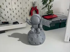 Cute Moon Astronaut | Peace & Love Space Friend