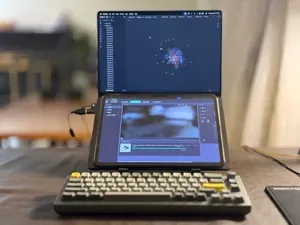 MacBook and iPad stand