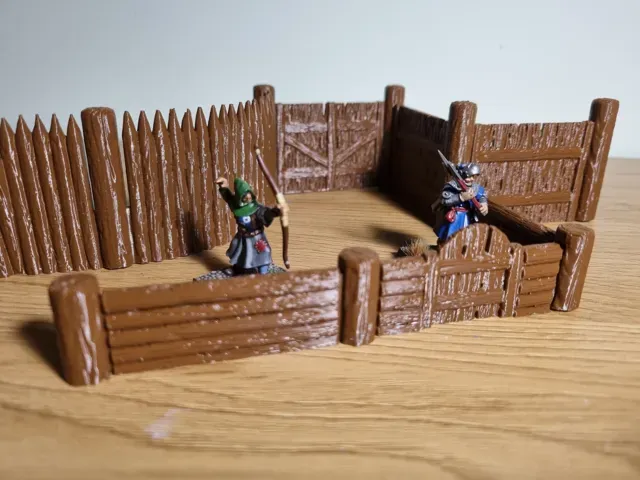 Modular Wooden Walls and Fences Set — Image 4 of 5