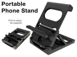 Portable Phone Stand — Print-in-Place, No Supports
