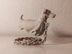Floating Ghost Dog Illusion- Doberman natural ears