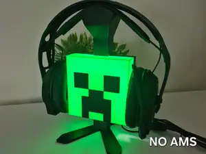 Minecraft Creeper inspired Headphone Stand