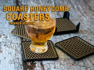 Square Honecomb Coaster - thinner version