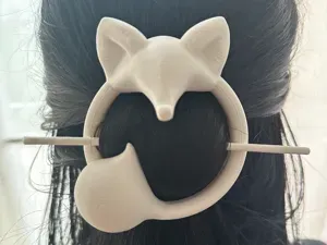 fox fairy hair pin