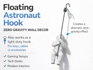 Floating Astronaut Hook – Zero Gravity Wall Decor