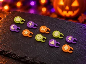 IDENTITY Halloween Wine Glass Markers Set of Ten