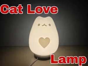 Cat Love Lamp – Valentine’s Day Edition