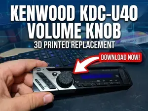 Kenwood KDC-U40 Volume Dial Replacement Knob