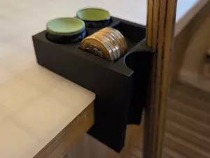 Double Cue Holder with Taom Chalk Slot