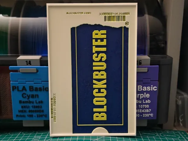 Blockbuster Video VHS Poster - Hueforge Art