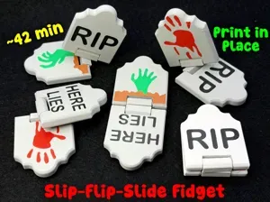 Zombie Gravestone Slider + Flip Fidget (~42 min)