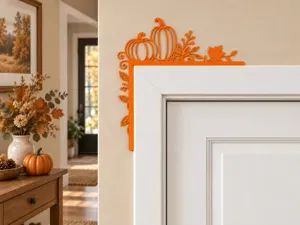 Pumpkin Pair Door Corner – Autumn Decor