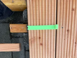 Bohrschablone Terassendiele