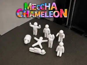 All Meccha Chameleon Characters - Original Poses