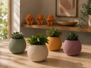 Small Elegant Spiral Vase