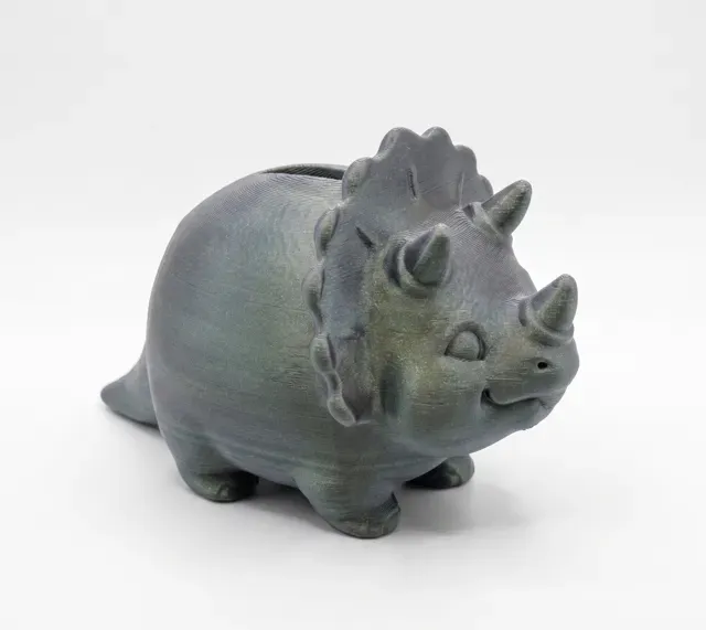 Cute Triceratops Piggy Bank — Фото 3 из 7