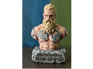 Baldur Bust - God of War (Nordic God with Runes)