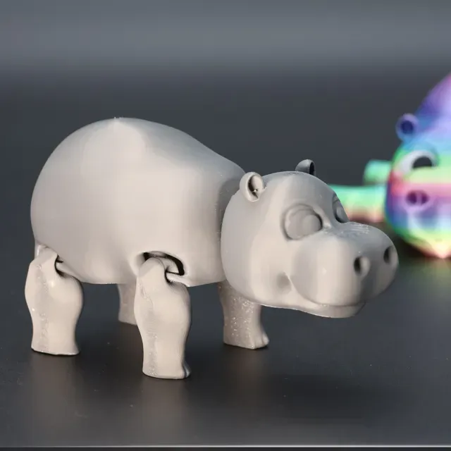 Bewegliches Nilpferd Gelenktier - Hippo Flexi LAB — Image 4 of 5