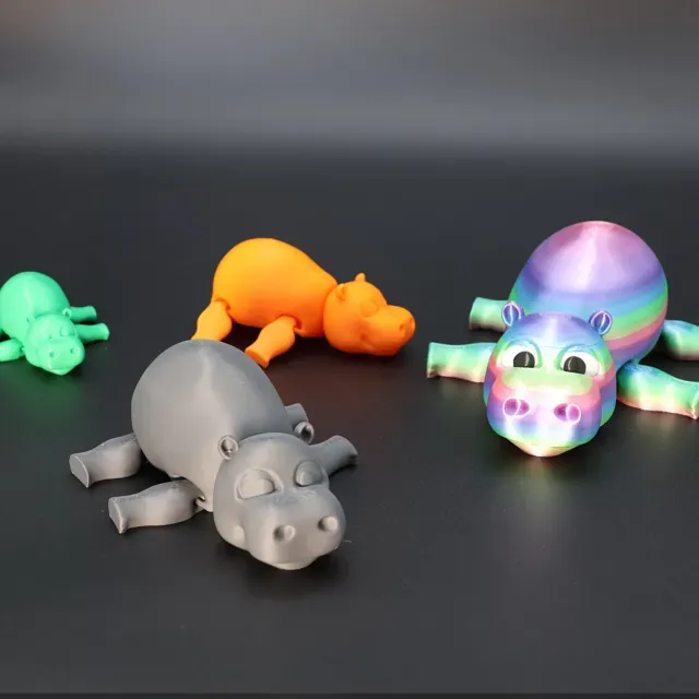 Bewegliches Nilpferd Gelenktier - Hippo Flexi LAB — Image 3 of 5