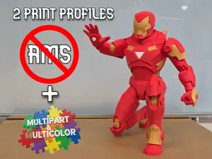 IronMan Marvel / NO AMS + MULTICOLOR MULTIPART