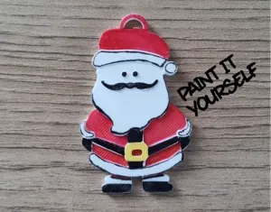 Christmas ornament - Santa full body tree ornament