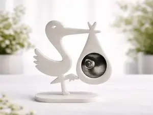 Stork Ultrasound Photo Holder – Baby Announcement