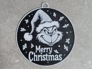 Grinch Merry Christmas ornament