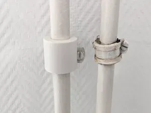 Cover for Pipe Clamp on Wall (heating tube)