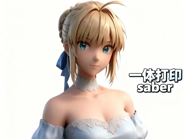 一体打印Saber手办模型